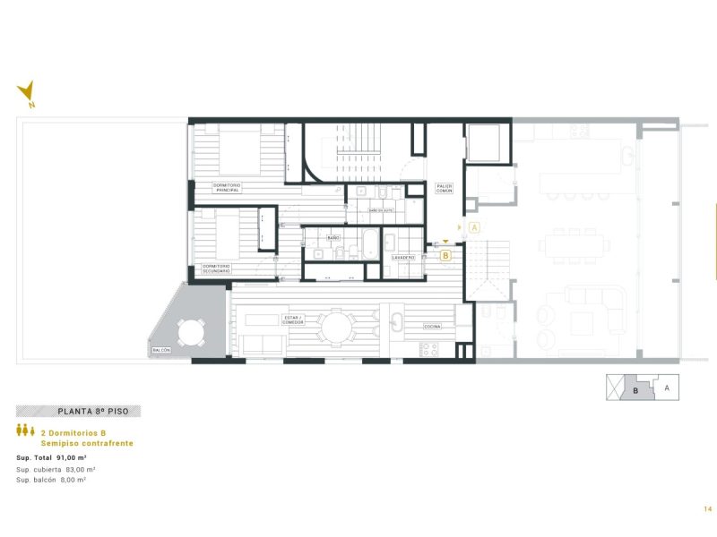 14.-Planta-8o-piso-2-dormitorios-contrafrente-scaled