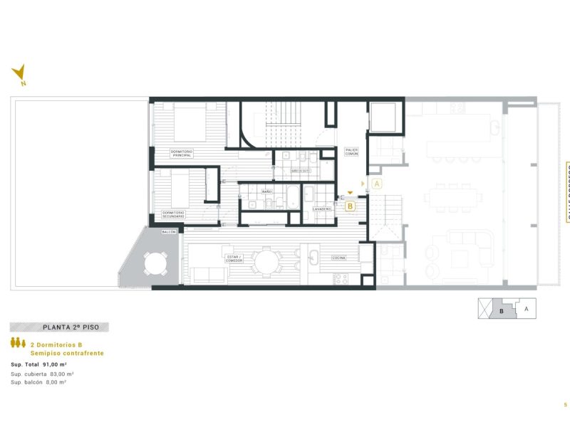 5.-Dorrego-Planta-2o-piso-2-dormitorios-contrafrente-scaled