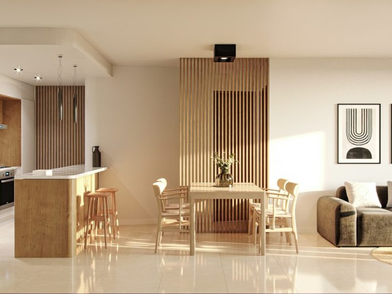 INTERIOR UNIDAD 01 - 1 DORMITORIO