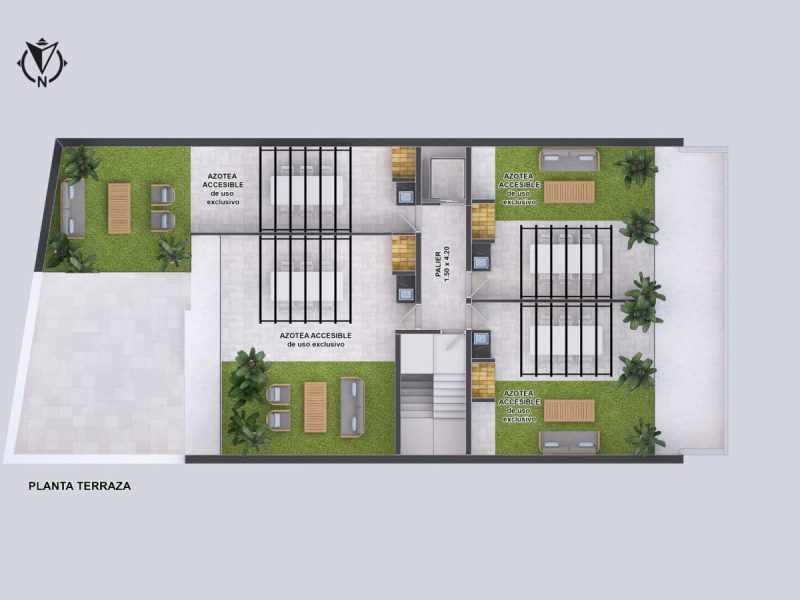 terraza exclusiva PISO 4